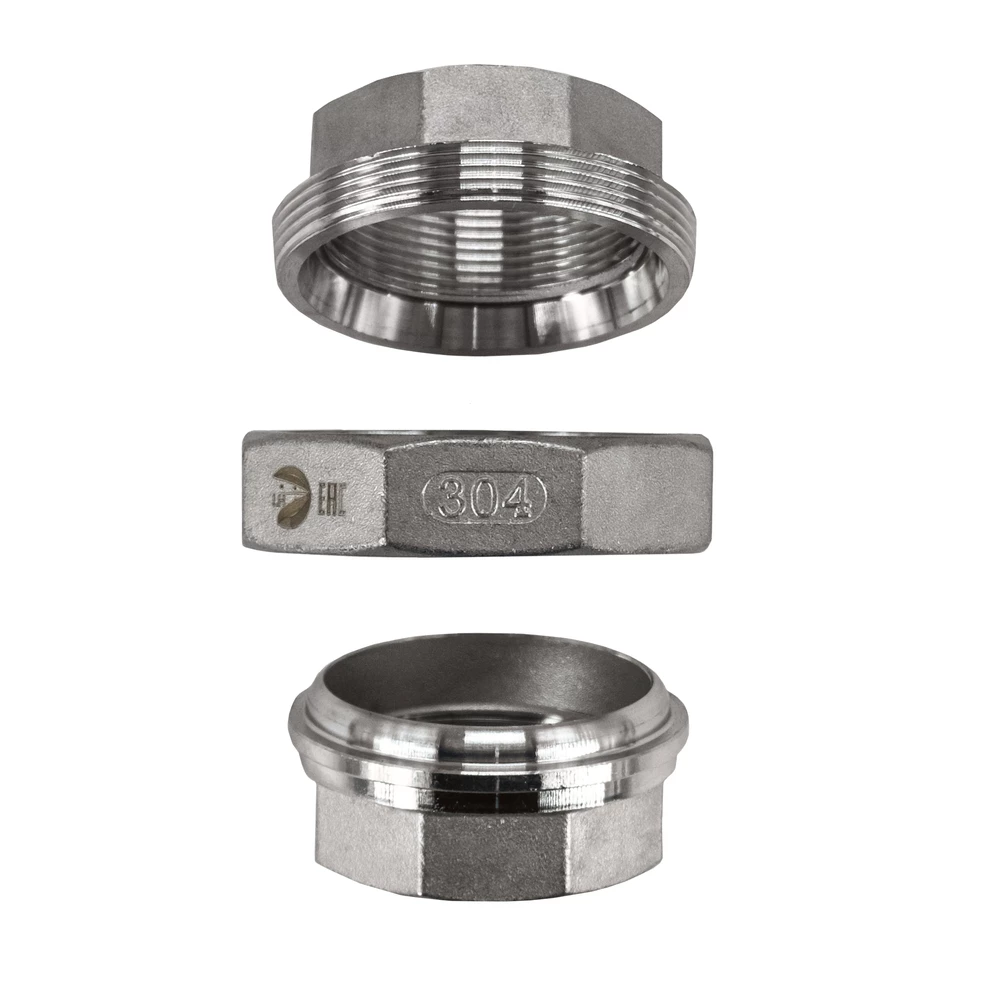 Американка NewKey NK-ADC/4 3/4″ Ду20 Ру16 муфтовая, присоединение - внутренняя / внутренняя резьба, корпус - нержавеющая сталь AISI304 (CF8)