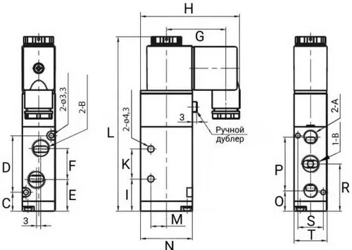 Задвижка шиберная Ду300 Ру10 Рр6 WENZ межфланцевая, шток - выдвижной, корпус - чугун GGG40, уплотнение - металл, с пневмоприводом, пневмораспределителем 4V210-08 AC220V и индукц.датчиками LJ12A3-4-J/EZ 220В (GVKR1331M-1W-Fb-2P)
