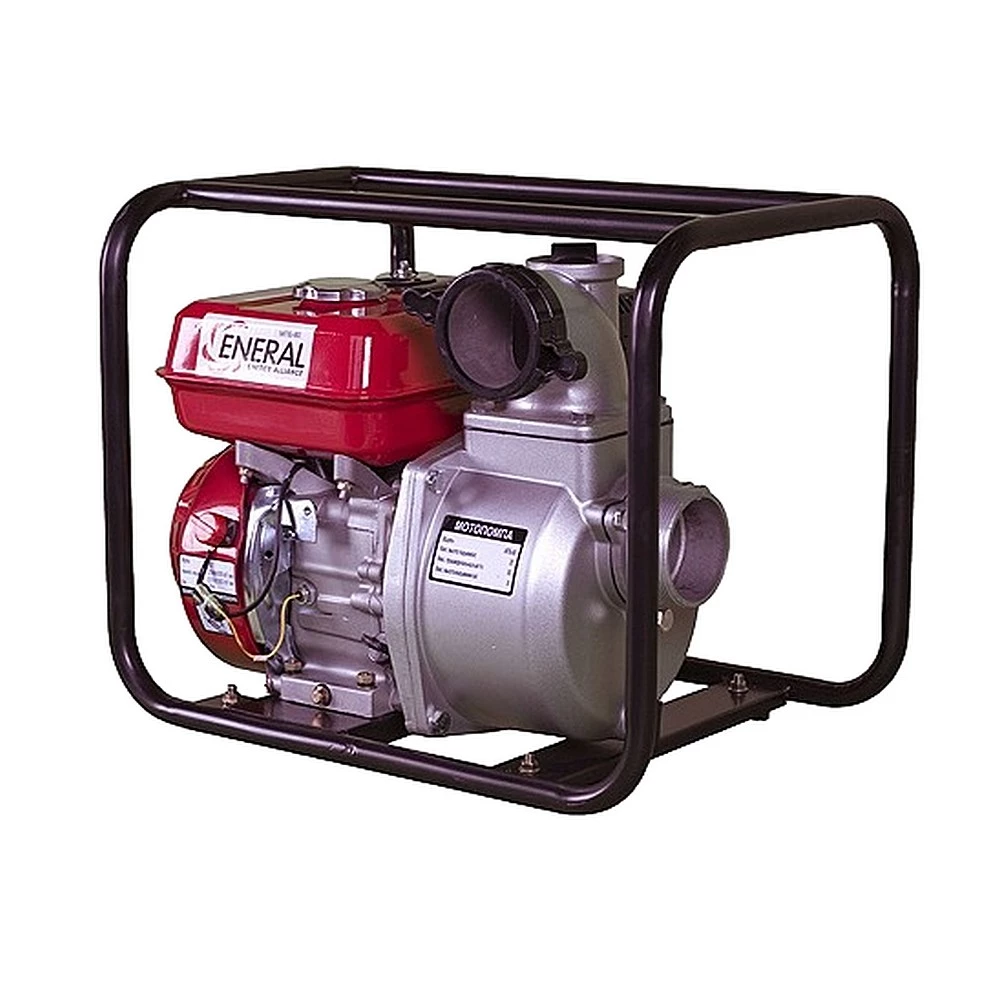 Мотопомпа ENERAL МПБ-80 поверхностная, мощность - 3.66кВт, напор - 25м, производительность - 833л/мин