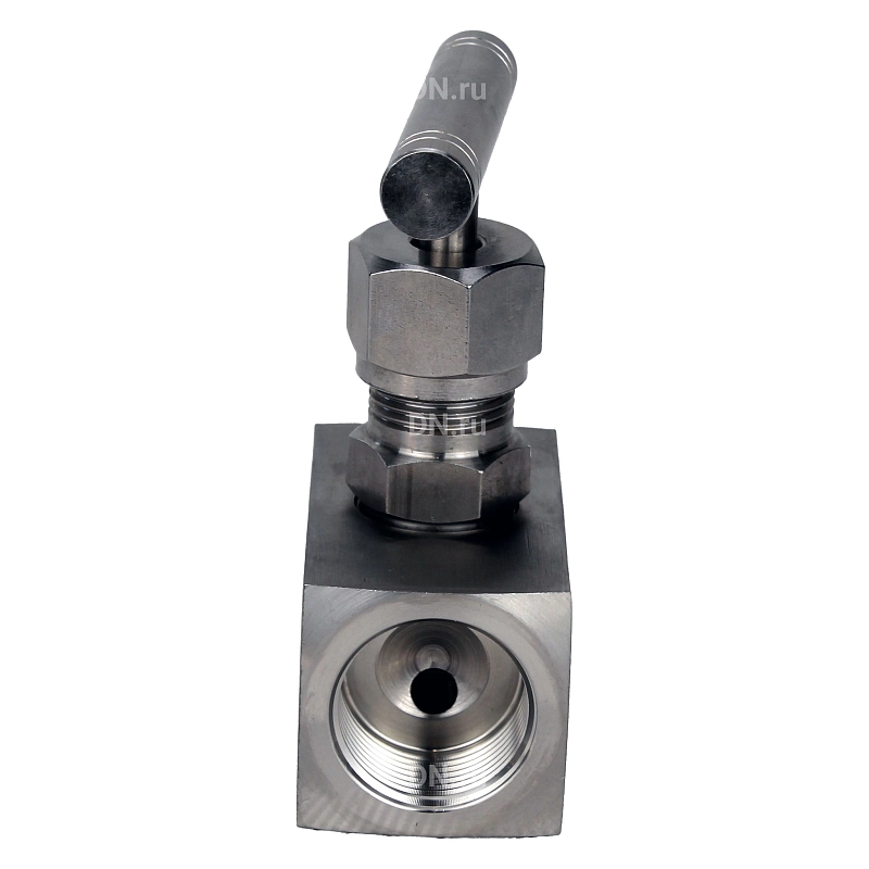 Клапан игольчатый VN3131M-T-Ht 3/4″ Ду20 Ру400 резьбовой, корпус - нержавеющая сталь 304, уплотнение - металл, с Т-образной рукояткой
